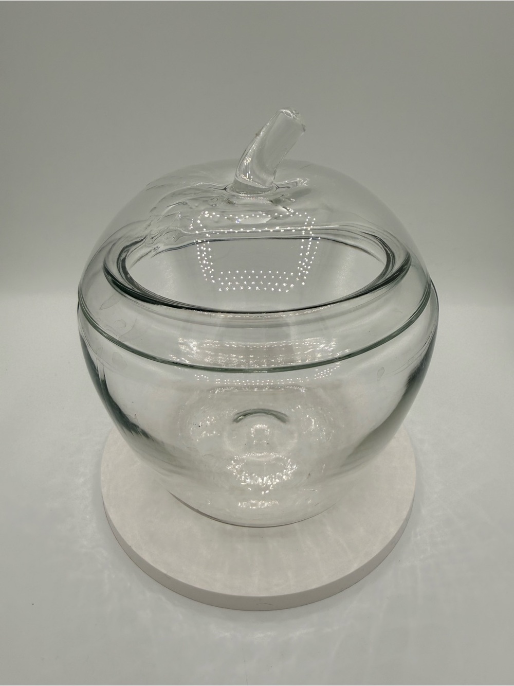 Anchor Hocking Clear Glass Apple Jar with Lid